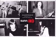 Badfinger ad for Sunn amps (photos from 