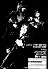 Badfinger's Ovation guitars ad