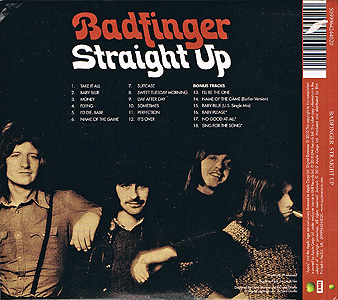 Straight Up 2010 CD cover back