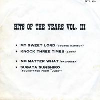 Hits Of The Year Vol. III (MTR496) PS back