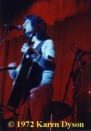 Pete Ham performing in San Diego, February 20, 1972