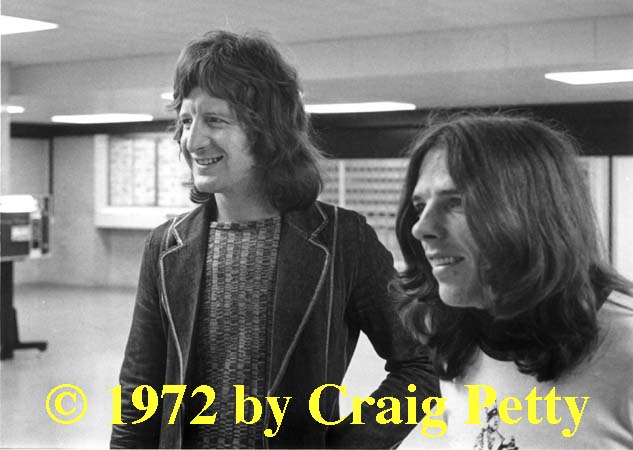 Pete Ham and Mike Gibbins in St. Louis airport, April 8, 1972