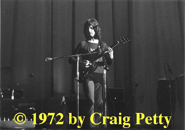 Pete Ham onstage at Kiel Auditorium, April 8, 1972