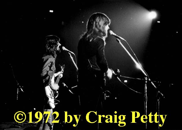 Tom & Joey onstage at Kiel Auditorium, April 8, 1972