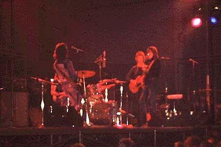 Badfinger on stage, February 24, 1974 (photo by Bill Mischo)