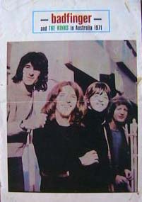 Badfinger and The Kinks in Australia 1971
