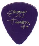 George Harrison autographed guitar pick