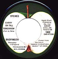 Carry On Till Tomorrow [edited version], Apple 1822B (U.S.)