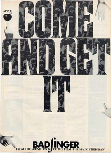 Come And Get It by Badfinger (U.S. ad, Billboard Magazine)