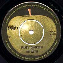 Maybe Tomorrow (Holland) label; note wrong spelling 