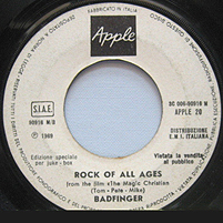 Rock Of All Ages jukebox single (Italy)