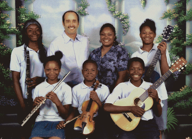 Dan Matovina with Quin music class