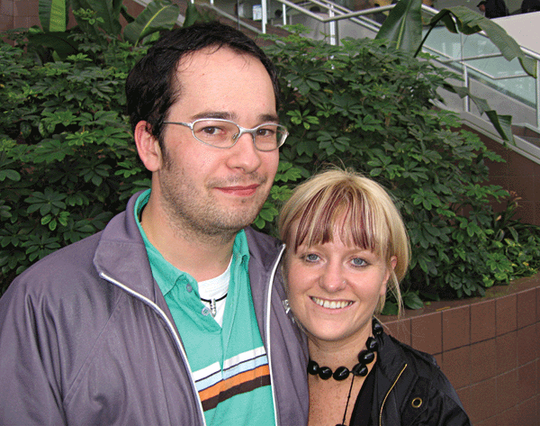 Raymond and Petera at LA airport