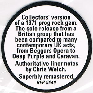 Indian Summer, 2011 CD promo sticker