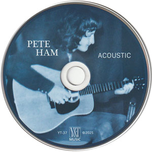 Pete Ham Acoustic CD label