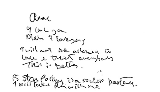Pete Ham's Suicide Note