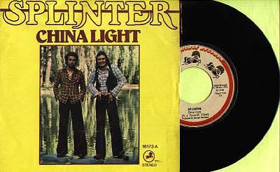 China Light/Gravy Train (Spain) picture sleeve and vinyl