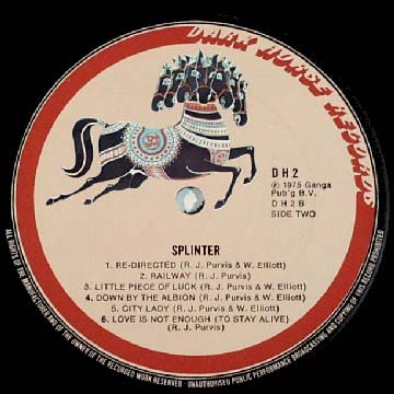 Splinter, side B (unreleased 3rd Dark Horse LP, 1975)
