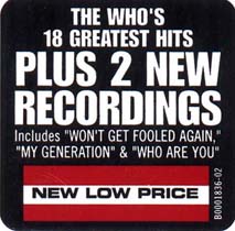 The Who-Then And Now 1964-2004 (promo sticker)