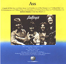 Ass CD back cover