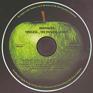 Timeless... The Musical Legacy CD label