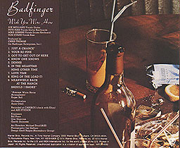 Wish You Were Here CD back cover